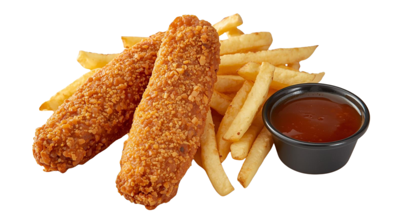 2 Chicken Fingers, Fries and Gravy