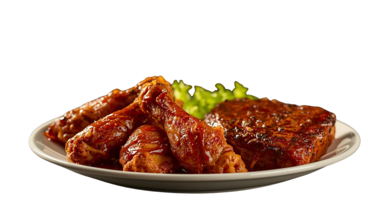 Combination Wings & 1/2 Rack of Ribs