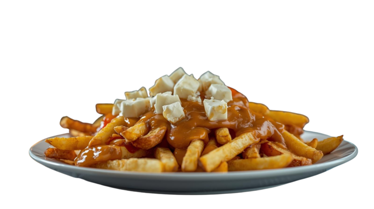 French Fries into Poutine
