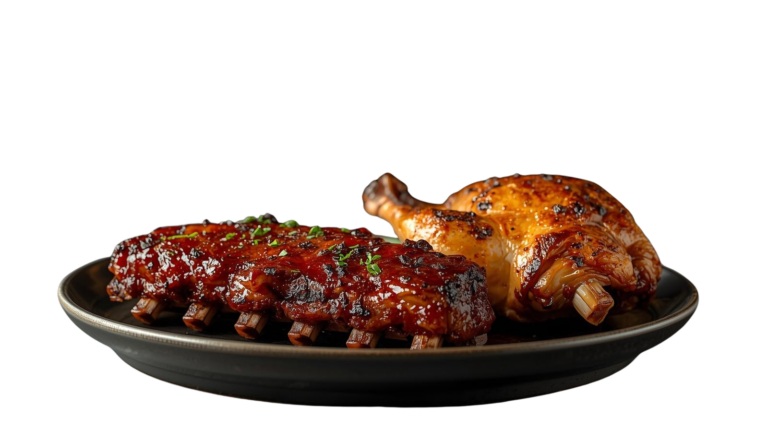 Half Rack & Half Chicken